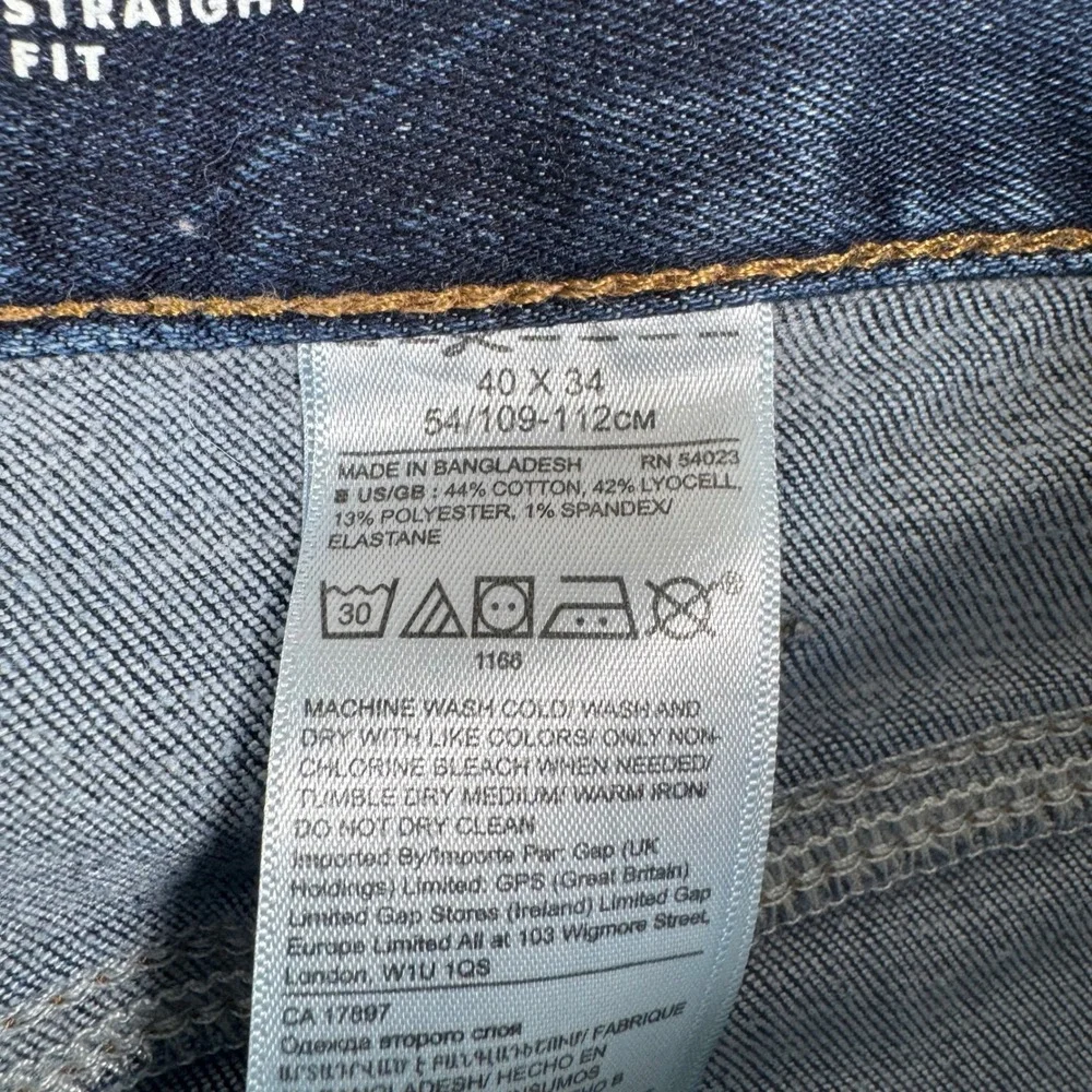 Banana Republic Traveler Straight Fit Dark Wash Jeans Men's‎ 40x32